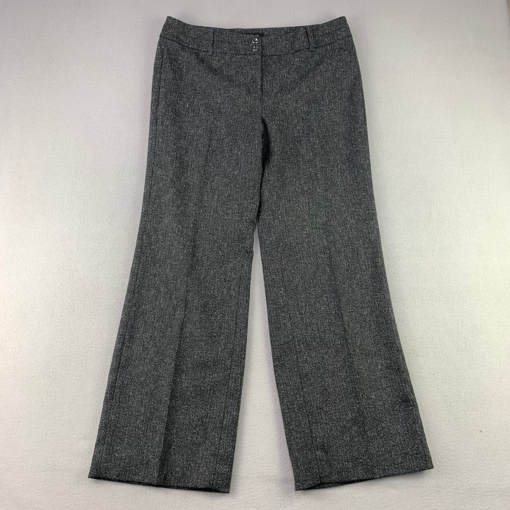 White House Black Market Bootcut Dress Pants Women 10R Gray Contour Career
